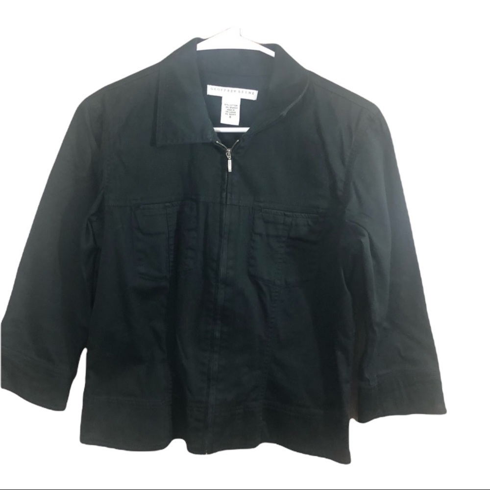 Geoffrey Beene Sport Black Zip Jacket